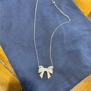 Kendra Scott Silver Bow Necklace
